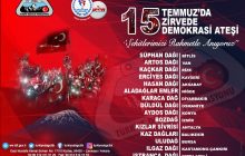 15 Temmuzda 15 Zirvede 15 Demokrasi Ateşi