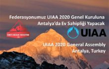 UIAA 2020 Genel Kurulu Türkiye'de düzenlenecek!