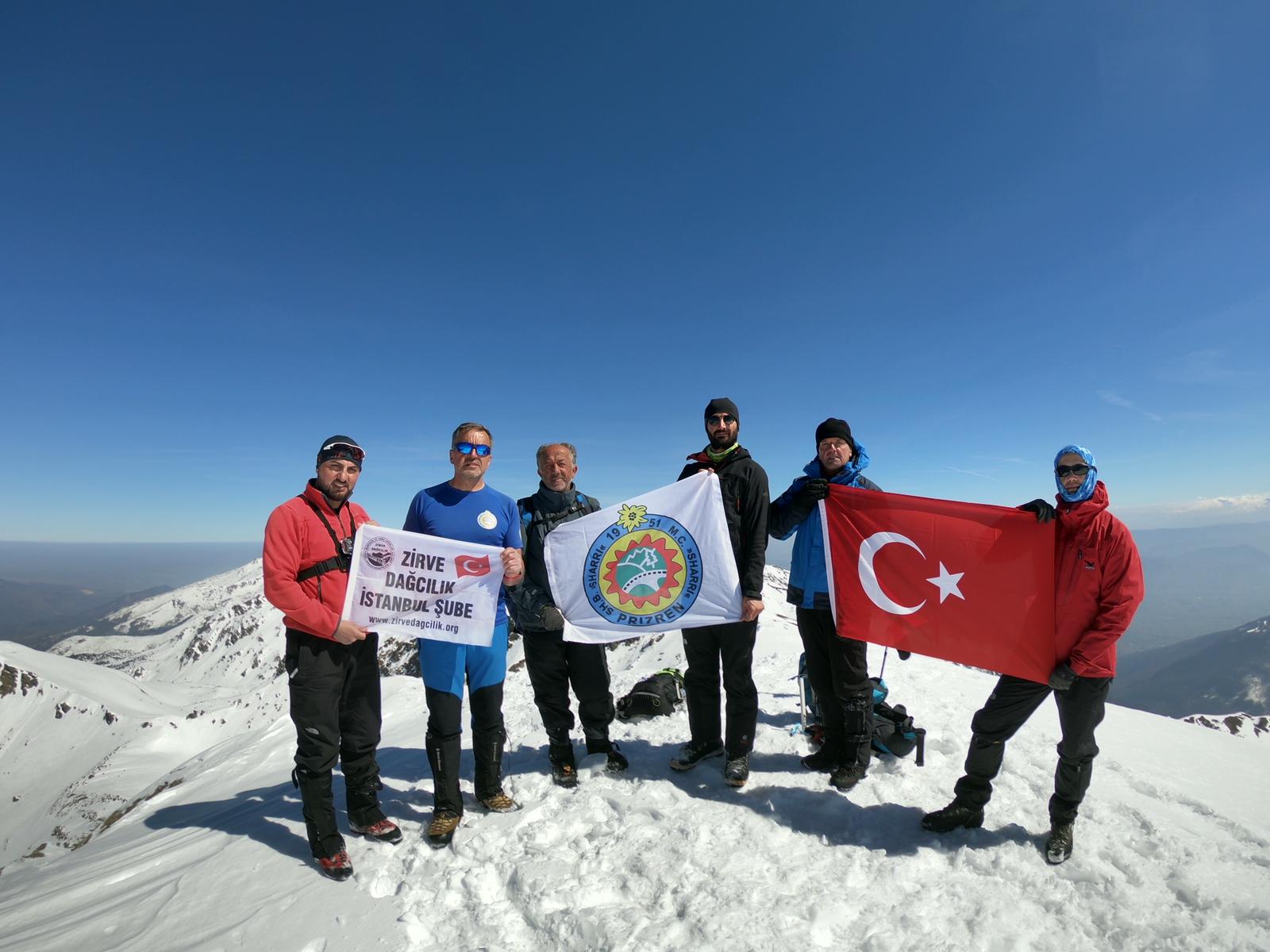 Şar Dağları Büyük Bistra (2651m) Zirvesi Kış Tırmanışı