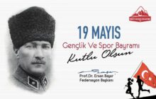 Federasyon Başkanımız Prof. Dr. Ersan BAŞAR’ın 19 Mayıs Mesajı